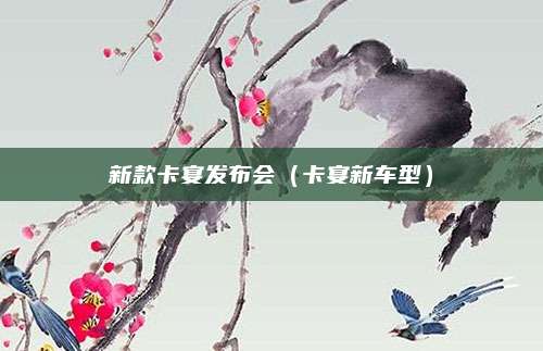 新款卡宴发布会(卡宴新车型)