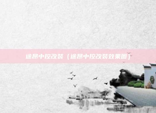 途昂中控改装(途昂中控改装效果图)
